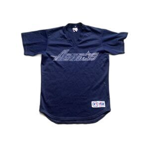 Majestic Navy Blue Astros Jeff Bagwell Jersey